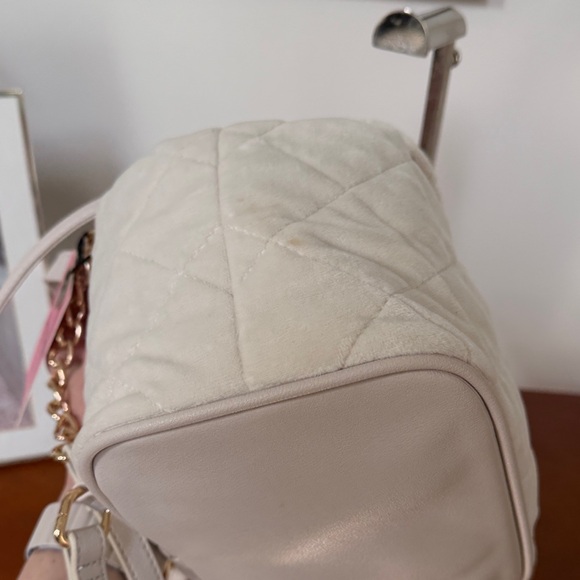 Juicy Couture Cream Quilted Backpack - Picture 9 of 16